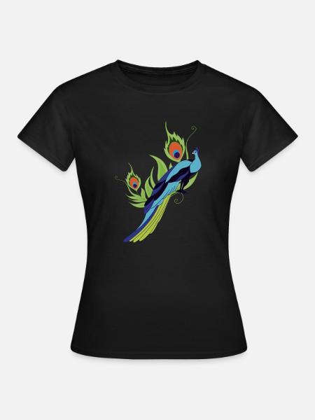 peacock - Women's T-Shirt - black