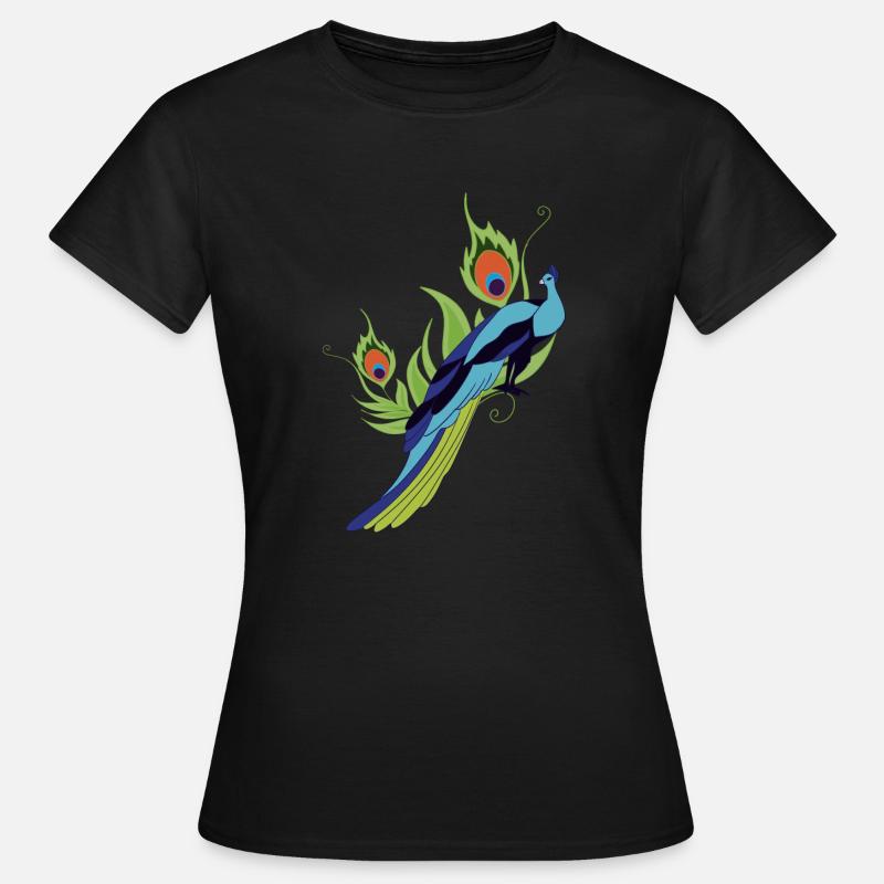 peacock - Women's T-Shirt - black