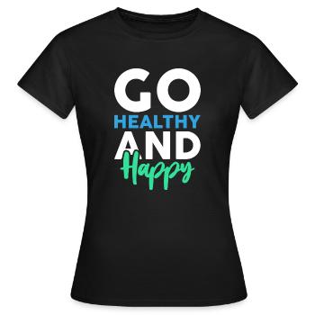 Allez en bonne santé - T-shirt Femme - noir - Devant - AI Model Female 172 dark (172cm)