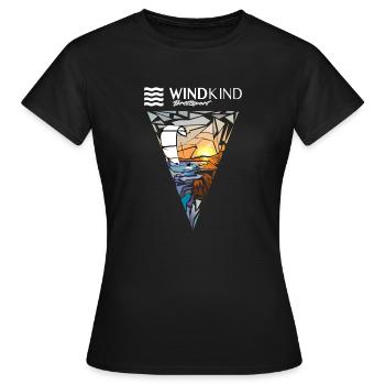 Kitesurfers - Women's T-Shirt - black - Front - AI Model Female 172 dark (172cm)