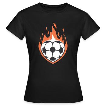 Lodernde Liebe zum Leder - Frauen T-Shirt - Schwarz - Vorne - AI Model Female 172 dark (172cm)