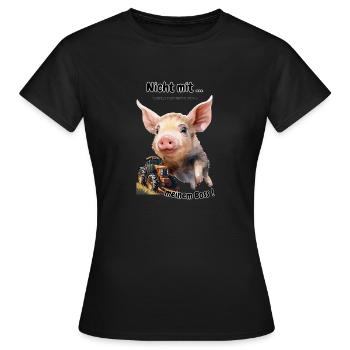 Chemises et accessoires de protestation paysanne - T-shirt Femme - noir - Devant - AI Model Female 172 dark (172cm)