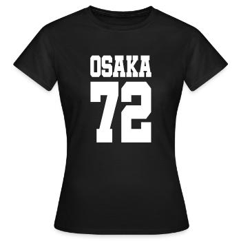 Osaka 72 - Ligue de football - Japon - Tokyo - Kobe - T-shirt Femme - noir - Devant - AI Model Female 172 dark (172cm)