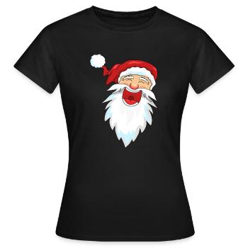 Père Noël Père Noël - T-shirt Femme - noir - Devant - AI Model Female 172 dark (172cm)