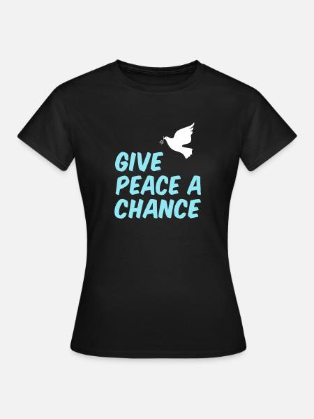 Frieden - Frauen T-Shirt - Schwarz