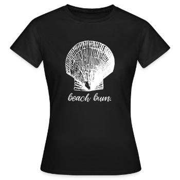 Beach Bum Shell - Mermaid - Women's T-Shirt - black - Front - AI Model Female 172 dark (172cm)