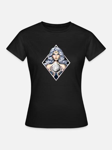 Griechische Mondgöttin Nyx - Frauen T-Shirt - Schwarz