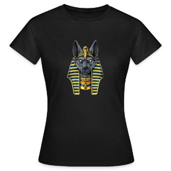 Ägyptischer Gott Anubis - Frauen T-Shirt - Schwarz - Vorne - AI Model Female 172 dark (172cm)