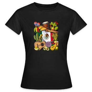 Mexikanisches Erbe - Frauen T-Shirt - Schwarz - Vorne - AI Model Female 172 dark (172cm)