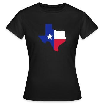 Texas - Frauen T-Shirt - Schwarz - Vorne - AI Model Female 172 dark (172cm)