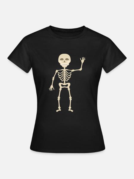 squelette - T-shirt Femme - noir