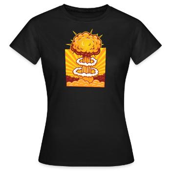 Cartoon Explosion - Frauen T-Shirt - Schwarz - Vorne - AI Model Female 172 dark (172cm)