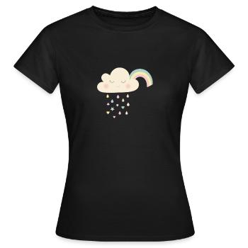 Cloud - Women's T-Shirt - black - Front - AI Model Female 172 dark (172cm)