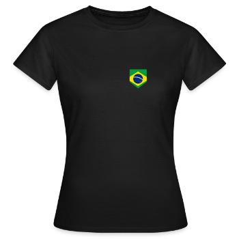 Brazil - Women's T-Shirt - black - Front - AI Model Female 172 dark (172cm)