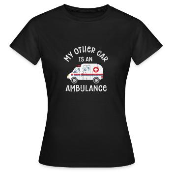 ambulanciers - T-shirt Femme - noir - Devant - AI Model Female 172 dark (172cm)