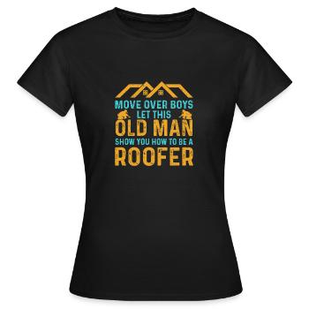 Couvreurs - T-shirt Femme - noir - Devant - AI Model Female 172 dark (172cm)