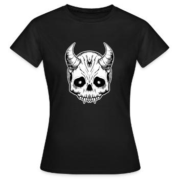 Crâne du diable - T-shirt Femme - noir - Devant - AI Model Female 172 dark (172cm)