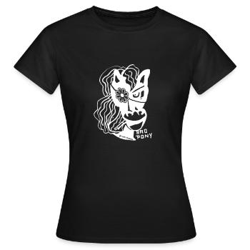 white bad pony - Frauen T-Shirt - Schwarz - Vorne - AI Model Female 172 dark (172cm)
