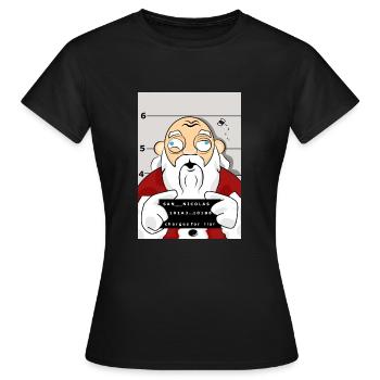le prisonnier de santa - T-shirt Femme - noir - Devant - AI Model Female 172 dark (172cm)