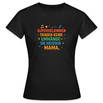 sie heißen Mama - Frauen T-Shirt - Schwarz - Vorne - AI Model Female 172 dark (172cm)