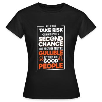 Horoscope Astrologie Ascendant - T-shirt Femme - noir - Devant - AI Model Female 172 dark (172cm)