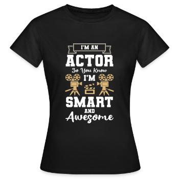 Theater Probe Sänger Oper - Frauen T-Shirt - Schwarz - Vorne - AI Model Female 172 dark (172cm)