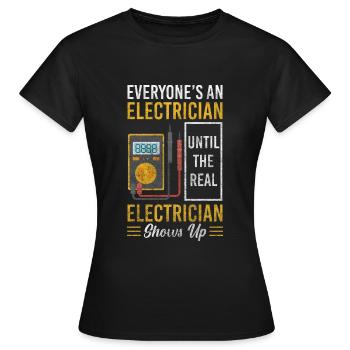 Electrics Electronics Electrical - Women's T-Shirt - black - Front - AI Model Female 172 dark (172cm)