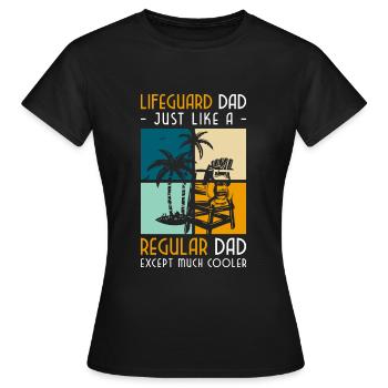 Swimming pool Outdoor pool Sea Swimming instructor - Women's T-Shirt - black - Front - AI Model Female 172 dark (172cm)