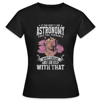 Télescope de l’Univers - T-shirt Femme - noir - Devant - AI Model Female 172 dark (172cm)
