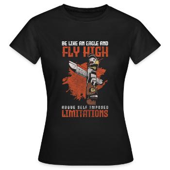 Ureinwohner Schamane Aztekisch - Frauen T-Shirt - Schwarz - Vorne - AI Model Female 172 dark (172cm)