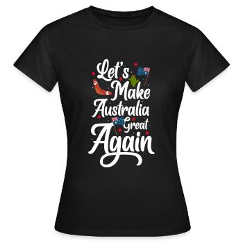 Métropole de l’État du pavillon - T-shirt Femme - noir - Devant - AI Model Female 172 dark (172cm)