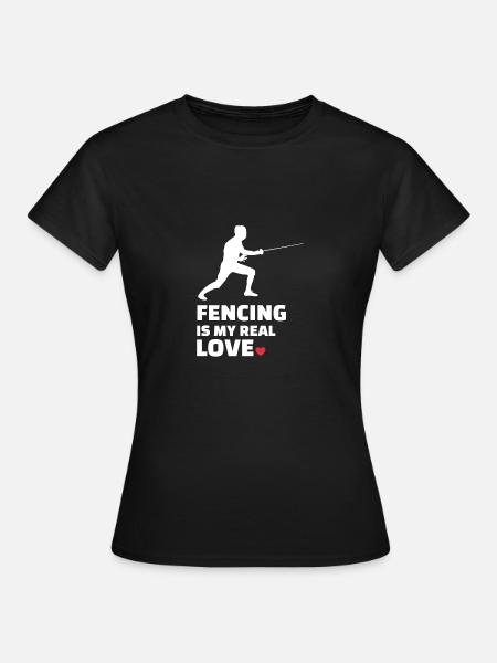 Fechten - Frauen T-Shirt - Schwarz