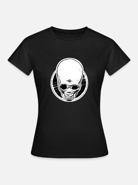 Oberer Schädel - Schädeltauchen - Frauen T-Shirt - Schwarz