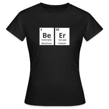 Bière chimique - T-shirt Femme - noir - Devant - AI Model Female 172 dark (172cm)