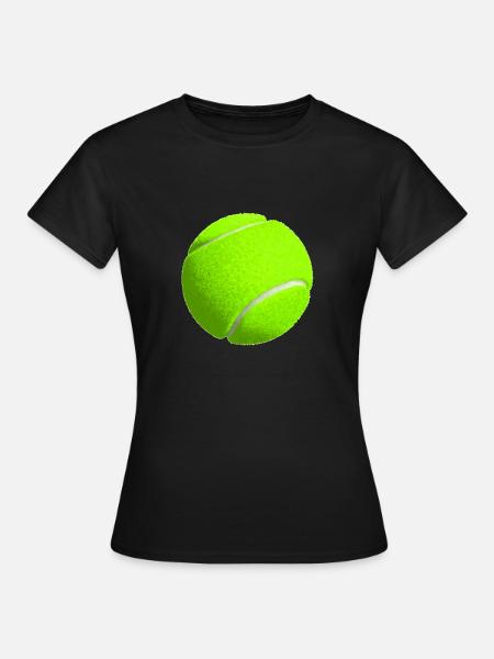 Tennisball - Frauen T-Shirt - Schwarz