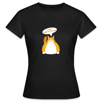 action de grâces - T-shirt Femme - noir - Devant - AI Model Female 172 dark (172cm)