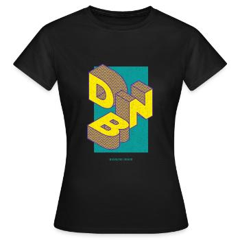 Drum and Bass Bassline Junkie - Frauen T-Shirt - Schwarz - Vorne - AI Model Female 172 dark (172cm)