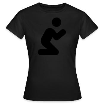 Pray Black - T-shirt Femme - noir - Devant - AI Model Female 172 dark (172cm)