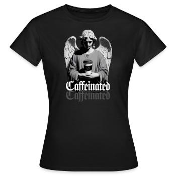 Caffeinated - Women's T-Shirt - black - Front - AI Model Female 172 dark (172cm)