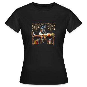 Anubis Dieu égyptien - T-shirt Femme - noir - Devant - AI Model Female 172 dark (172cm)