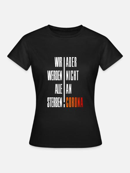 Corona - Frauen T-Shirt - Schwarz