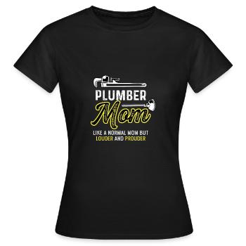Louder and study. Dedicated Mother Gift - Women's T-Shirt - black - Front - AI Model Female 172 dark (172cm)