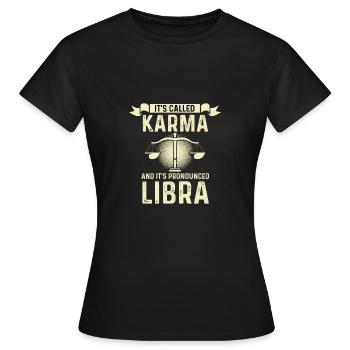 C’est ce qu’on appelle le poison de la personne diplomatique Karma - T-shirt Femme - noir - Devant - AI Model Female 172 dark (172cm)