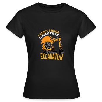 Ich schnarche nicht Fabrik Arbeiter Gift - Frauen T-Shirt - Schwarz - Vorne - AI Model Female 172 dark (172cm)
