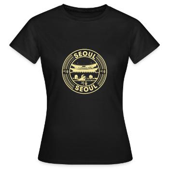 Séoul Séoul Poison coréen - T-shirt Femme - noir - Devant - AI Model Female 172 dark (172cm)