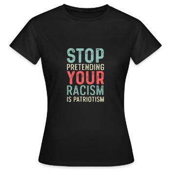 Stop Fooling Peace Advocate Gi - Women's T-Shirt - black - Front - AI Model Female 172 dark (172cm)