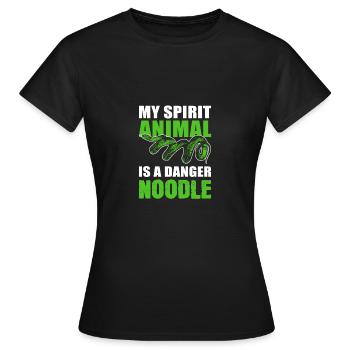 Danger Noodle Year of the Snake Gift - Women's T-Shirt - black - Front - AI Model Female 172 dark (172cm)