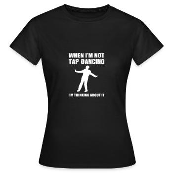 Think about It Dedicated Person Gift - Women's T-Shirt - black - Front - AI Model Female 172 dark (172cm)