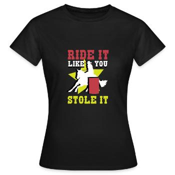 Steel it rider poison - Women's T-Shirt - black - Front - AI Model Female 172 dark (172cm)