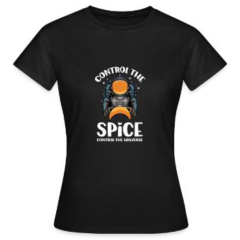 Fun offer control the spice, con - Women's T-Shirt - black - Front - AI Model Female 172 dark (172cm)